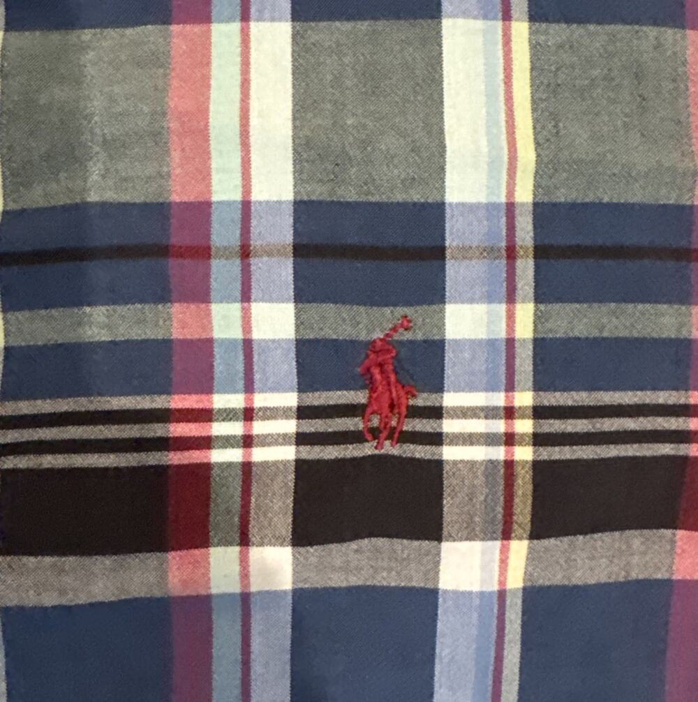 Polo Ralph Lauren Blake Shirt Mens XL Plaid Short Sleeve Button Down 90s Y2K